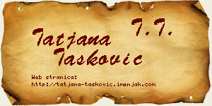 Tatjana Tasković vizit kartica